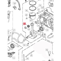 Cage à rouleaux ORIGINAL BLUEBIRD pour tronçonneuse CS 590 CS590-23