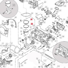 Segmento banda elástica ORIGINAL BLUEBIRD para motosierra CS 590 CS590-19