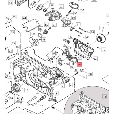 ORIGINAL BLUEBIRD oil pump for CS 590 CS590-40 chainsaw | Newgardenstore.eu