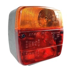 Right rear light for tractor and trailer with 3 square lights | Newgardenstore.eu