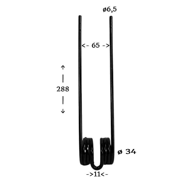 Molle per ranghinatore a cinghia/catena Molon