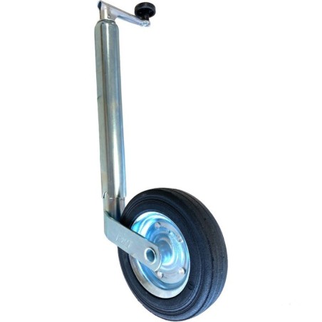 Lightweight servo rudder with 200x50 rubber wheel for trailers and trolleys - Simol | Newgardenstore.eu