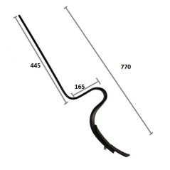 Molla rompitraccia per seminatrice con vomere 40x10 mm Bianchi