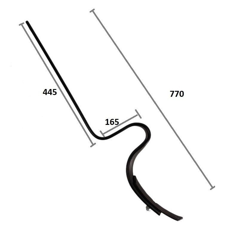 Markierungslockererfeder für Bianchi-Sämaschine mit 40x10 mm Pflugschar