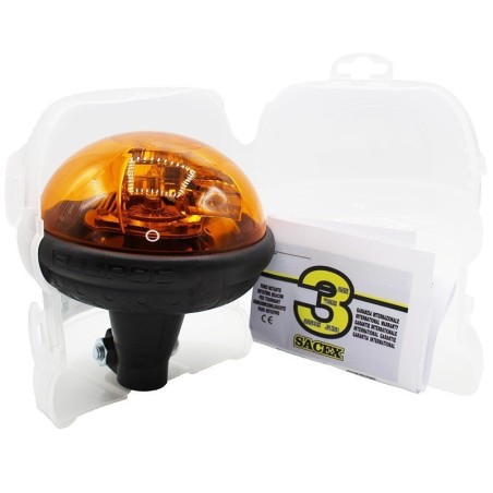 Feu clignotant tracteur Ellipse à tige flexible 12/24 V - gyrophare | Newgardenstore.eu