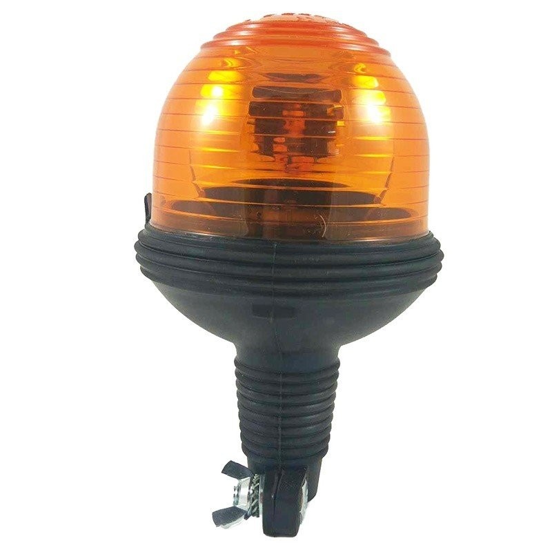 Tractor flashing light with orange flexible rod 12 V rotating beacon