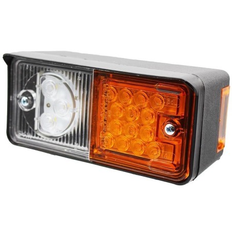 Right front LED light for tractor and trailer, 2 lights 12-24V | Newgardenstore.eu