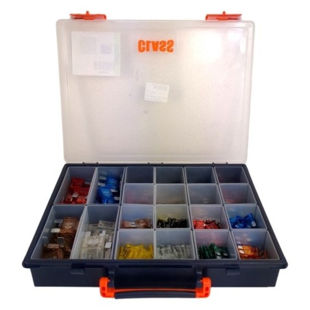 Assortment kit of 360 fuses with dual-blade-maxi-mini case - CLASS | Newgardenstore.eu