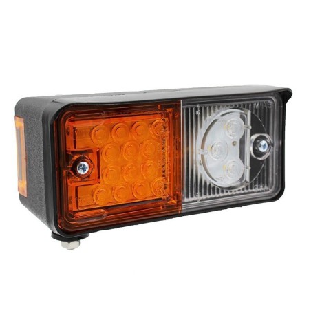 Left front LED light for tractor and trailer, 2 lights 12-24V | Newgardenstore.eu