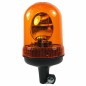 Feu clignotant pour tracteur à baïonnette orange, tige de gyrophare 12/24V