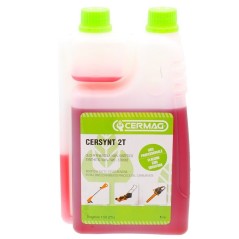 Aceite mezcla sintética para motores de 2 tiempos 1 litro con dosificador | Newgardenstore.eu