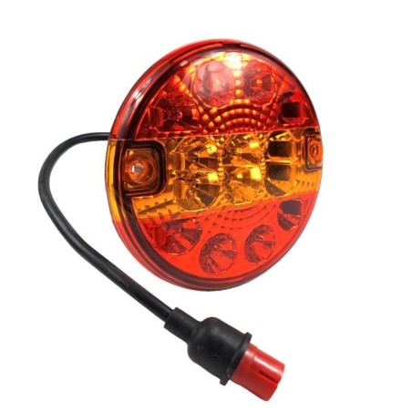 Luz trasera para tractor y remolque LED 9-30V diámetro 14 cm | Newgardenstore.eu