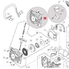 Arranque ORIGINAL BLUEBIRD para motosierra CS 590 CS590-96