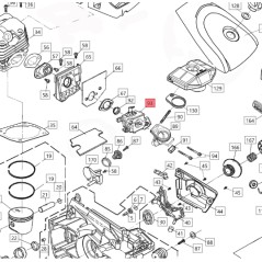 Carburador ORIGINAL BLUEBIRD para motosierra CS 590 CS590-93