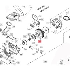 ORIGINAL BLUEBIRD clutch cover for CS 590 CS590-169 chainsaw | Newgardenstore.eu