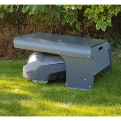 Aluminium shed compatible with robotic lawnmower Ambrogio L-15 - L15 Deluxe | Newgardenstore.eu