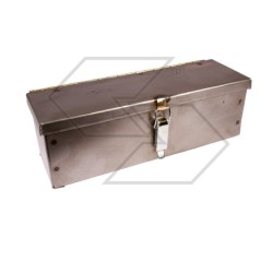 Rectangular sheet metal tool box for tractor and farm machine