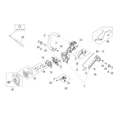 Pipe mix kit chainsaw models GSTH240 ORIGINAL OLEOMAC 50350189