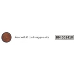 Réflecteur orange Ø 60 avec fixation à vis code 001418 | Newgardenstore.eu