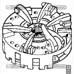 Mécanisme d'embrayage SAME pour tracteur agricole SOLARIS 350 450 15704 | Newgardenstore.eu