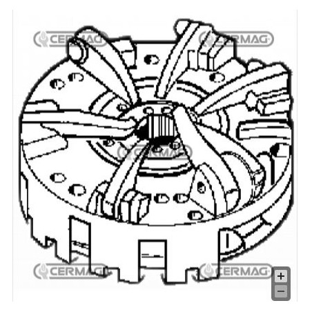 Mécanisme d'embrayage SAME pour tracteur agricole SOLARIS 350 450 15704 | Newgardenstore.eu