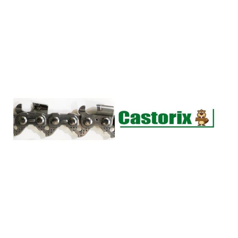 Cadena de carburo CASTORIX paso 91 espesor 1,3 mm eslabones 40 para motosierra