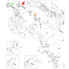 Módulo electrónico ORIGINAL STIHL para desbrozadora FSA 86 R FA05-430-1400 | Newgardenstore.eu