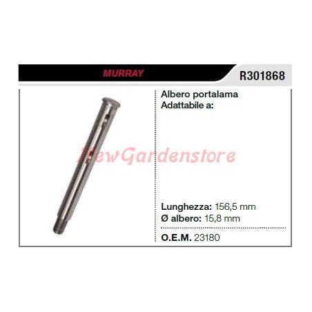 MURRAY lawn tractor lawn mower mower shaft R301868 | Newgardenstore.eu