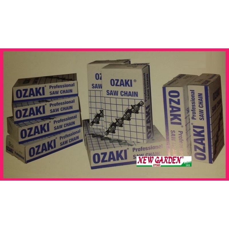 Paquete cadena motosierra OZAKI profesional 340968 3/8 1.3 68 diente cuadrado
