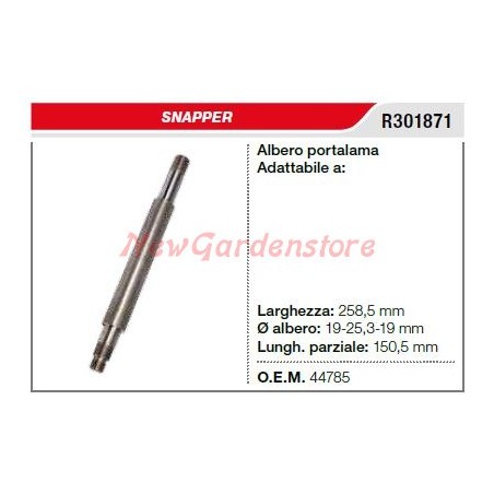 SNAPPER soporte cuchilla cortacésped R301871 | Newgardenstore.eu