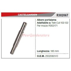 Blade shaft CASTELGARDEN lawn tractor compatible TWINCUT 102 R302067