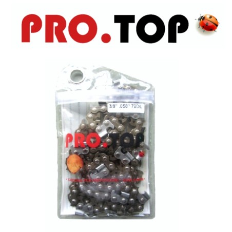PRO.TOP chain 3/8 thickness 1.3 mm pitch 3/8 68 chainsaw links | Newgardenstore.eu