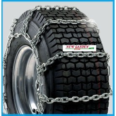 Par de cadenas de nieve neumático de rueda de tractor de césped tamaño 23x10.50-12 PEERLESS | Newgardenstore.eu