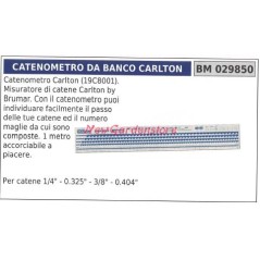 Catenometro da banco CARLTON 029850 misuratore passo di catene da motosega | Newgardenstore.eu
