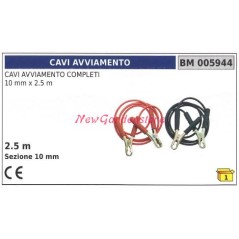 Câbles de démarrage complets 10mm x 2.5m 005944 | Newgardenstore.eu