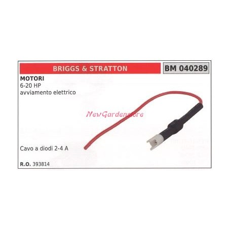 BRIGGS&STRATTON diode cable 2-4 A BRIGGS&STRATTON motor 6-20 hp electric start 040289 | Newgardenstore.eu