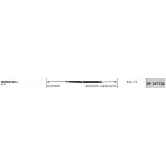 GREEN LINE AG52 câble d'accélérateur 610 mm gaine de câble 503 mm