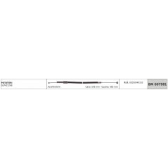 GREEN LINE Astschere GLP4212AE Gaszug 545 mm Kabelhülle 465 mm