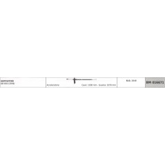 GREEN LINE Gebläse Gaszug GB 650 (2019) Kabel 1198 mm Ummantelung 1070 mm