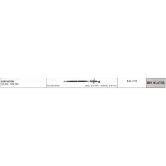 Beschleunigungskabel GREEN LINE Gebläse GB260 - GBV260 Kabel 275 mm Ummantelung 175 mm