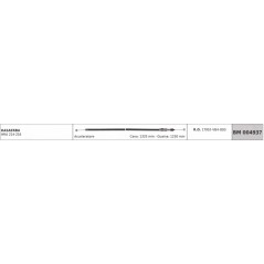 HONDA tondeuse à gazon câble HRA 214-216 câble 1325 mm gaine 1230 mm