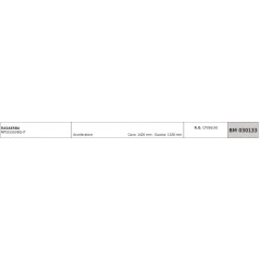 MAORI câble d'accélérateur de tondeuse MP5515SVBQ-IT câble 1420 mm gaine 1328 mm