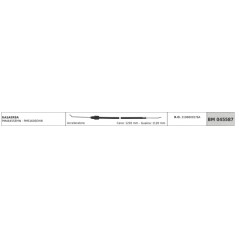 MOWOX Rasenmäher-Beschleunigungskabel PM4645SEHW PM5160SEHW Kabel 1216 mm Kabelmantel 1120 mm