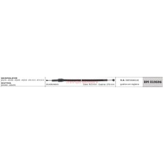 Accelerator cable for brushcutter and multitool ATTILA ATJ27S 019696 | Newgardenstore.eu