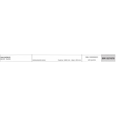 Câble d'entraînement des couteaux REQUES ET LECOEUR RL115 tondeuse fourreau 1400mm Ø 8mm | Newgardenstore.eu