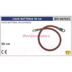 Câble de batterie rouge 50cm 007631