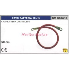 Cavo batteria rosso 50cm 007631