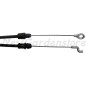 Engine brake control cable for lawn tractor CASTELGARDEN 181000631/0