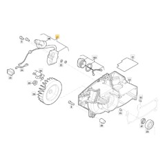 Electronic coil for chainsaw models AC46 AC52 ORIGINAL STIGA 118804388/0 - 118804388/0 | Newgardenstore.eu