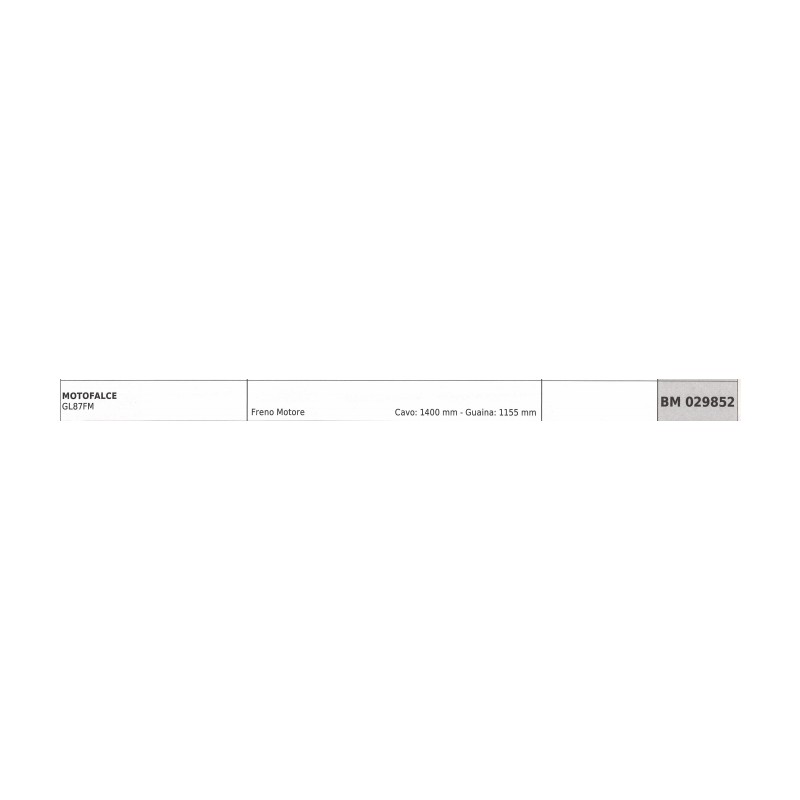 Motorbremskabel GREEN LINE Motormäher GL87FM Kabel 1400 mm Mantel 1155 mm